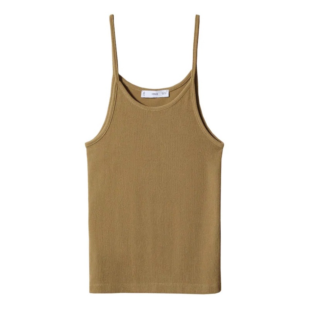Mango Ribbed Strap Top - Picture 3 of 8